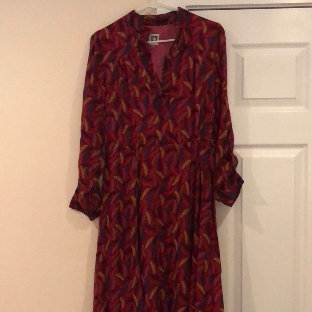 Anne Klein maroon dress